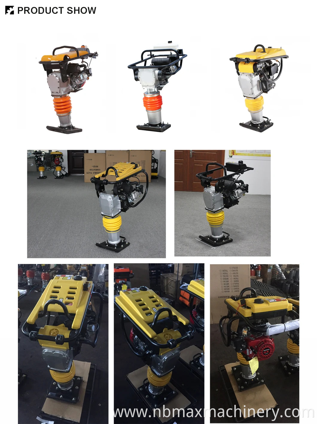 Gasoline Impact Vibratory Concrete Tamping Rammer for Sale Price